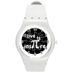 Pi Day Round Plastic Sport Watch (m) by Valentinaart