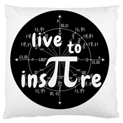 Pi Day Large Cushion Case (two Sides) by Valentinaart