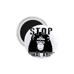 Stop Animal Abuse - Chimpanzee  1 75  Magnets by Valentinaart