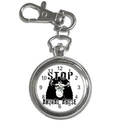 Stop Animal Abuse - Chimpanzee  Key Chain Watches by Valentinaart