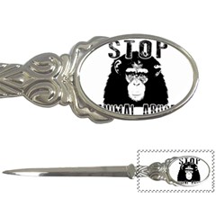 Stop Animal Abuse - Chimpanzee  Letter Openers by Valentinaart