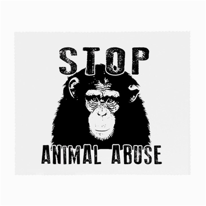 Stop Animal Abuse - Chimpanzee  Small Glasses Cloth (2-Side)