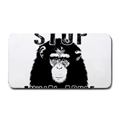 Stop Animal Abuse - Chimpanzee  Medium Bar Mats by Valentinaart