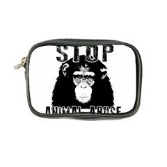 Stop Animal Abuse - Chimpanzee  Coin Purse by Valentinaart