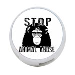 Stop Animal Abuse - Chimpanzee  4-Port USB Hub (One Side) Front