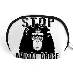 Stop Animal Abuse - Chimpanzee  Accessory Pouches (medium)  by Valentinaart