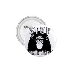 Stop Animal Abuse - Chimpanzee  1 75  Buttons by Valentinaart