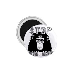 Stop Animal Abuse - Chimpanzee  1 75  Magnets by Valentinaart