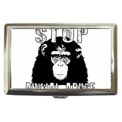 Stop Animal Abuse - Chimpanzee  Cigarette Money Cases by Valentinaart