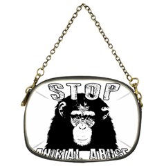 Stop Animal Abuse - Chimpanzee  Chain Purses (one Side)  by Valentinaart