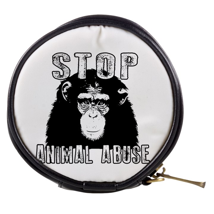 Stop Animal Abuse - Chimpanzee  Mini Makeup Bags