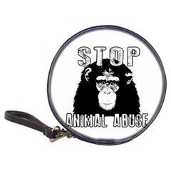 Stop Animal Abuse - Chimpanzee  Classic 20-cd Wallets by Valentinaart