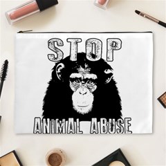 Stop Animal Abuse - Chimpanzee  Cosmetic Bag (xl) by Valentinaart