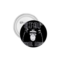 Stop Animal Abuse - Chimpanzee  1 75  Buttons by Valentinaart