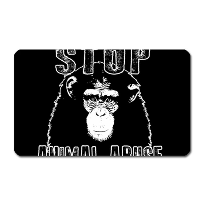 Stop Animal Abuse - Chimpanzee  Magnet (Rectangular)