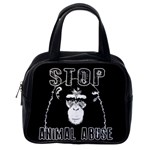 Stop Animal Abuse - Chimpanzee  Classic Handbags (One Side) Front