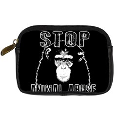 Stop Animal Abuse - Chimpanzee  Digital Camera Cases by Valentinaart