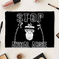 Stop Animal Abuse - Chimpanzee  Cosmetic Bag (xl) by Valentinaart