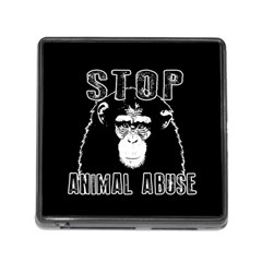 Stop Animal Abuse - Chimpanzee  Memory Card Reader (square) by Valentinaart