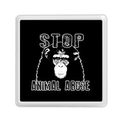 Stop Animal Abuse - Chimpanzee  Memory Card Reader (square)  by Valentinaart