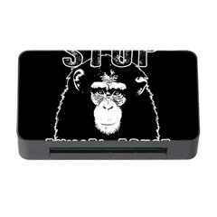 Stop Animal Abuse - Chimpanzee  Memory Card Reader With Cf by Valentinaart