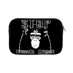 Stop Animal Abuse - Chimpanzee  Apple Ipad Mini Zipper Cases by Valentinaart