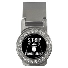 Stop Animal Abuse - Chimpanzee  Money Clips (cz)  by Valentinaart