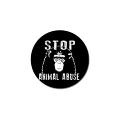 Stop Animal Abuse - Chimpanzee  Golf Ball Marker (4 Pack) by Valentinaart