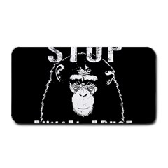 Stop Animal Abuse - Chimpanzee  Medium Bar Mats by Valentinaart