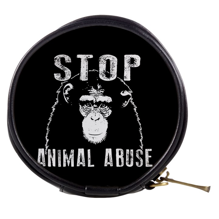 Stop Animal Abuse - Chimpanzee  Mini Makeup Bags