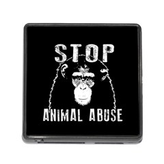 Stop Animal Abuse - Chimpanzee  Memory Card Reader (square) by Valentinaart