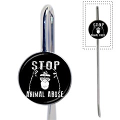 Stop Animal Abuse - Chimpanzee  Book Mark by Valentinaart