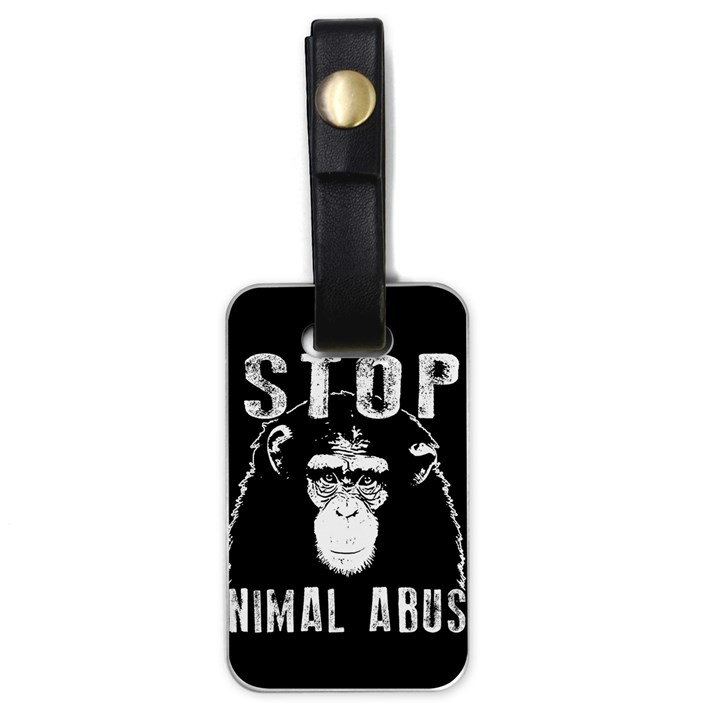 Stop Animal Abuse - Chimpanzee  Luggage Tags (One Side) 