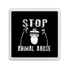 Stop Animal Abuse - Chimpanzee  Memory Card Reader (square)  by Valentinaart