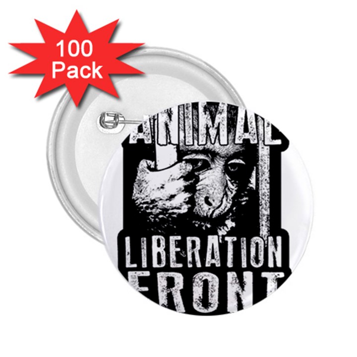 Animal Liberation Front - Chimpanzee  2.25  Buttons (100 pack) 