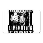 Animal Liberation Front - Chimpanzee  Magnet (Rectangular) Front