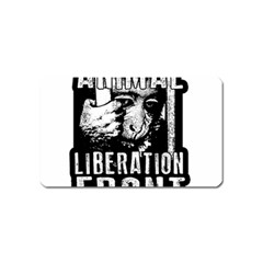 Animal Liberation Front - Chimpanzee  Magnet (name Card) by Valentinaart