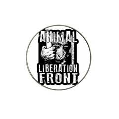 Animal Liberation Front - Chimpanzee  Hat Clip Ball Marker (4 Pack) by Valentinaart