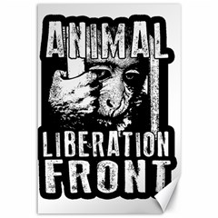 Animal Liberation Front - Chimpanzee  Canvas 12  X 18   by Valentinaart