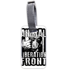 Animal Liberation Front - Chimpanzee  Luggage Tags (two Sides) by Valentinaart