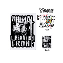 Animal Liberation Front - Chimpanzee  Playing Cards 54 (mini)  by Valentinaart