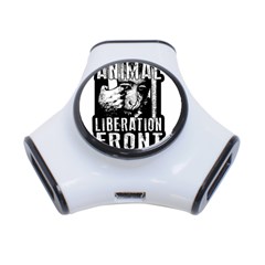 Animal Liberation Front - Chimpanzee  3-port Usb Hub by Valentinaart