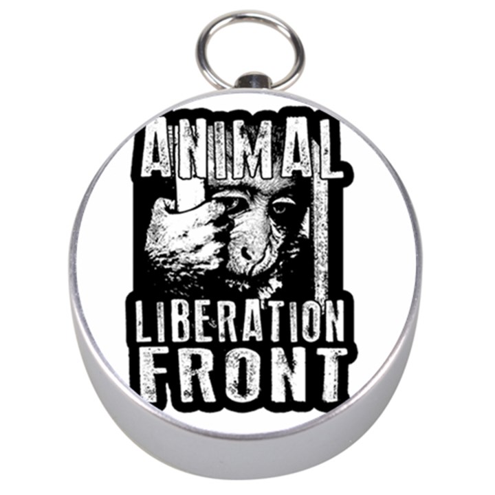 Animal Liberation Front - Chimpanzee  Silver Compasses