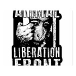 Animal Liberation Front - Chimpanzee  Double Sided Flano Blanket (Large)  80 x60  Blanket Front