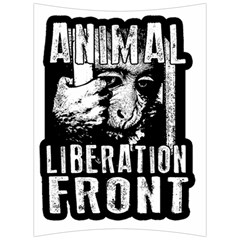 Animal Liberation Front - Chimpanzee  Back Support Cushion by Valentinaart