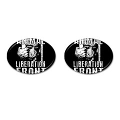 Animal Liberation Front - Chimpanzee  Cufflinks (oval) by Valentinaart