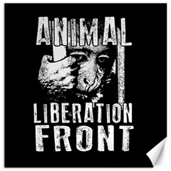 Animal Liberation Front - Chimpanzee  Canvas 12  X 12   by Valentinaart