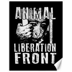 Animal Liberation Front - Chimpanzee  Canvas 12  X 16   by Valentinaart