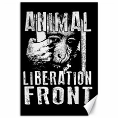 Animal Liberation Front - Chimpanzee  Canvas 12  X 18   by Valentinaart