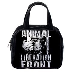 Animal Liberation Front - Chimpanzee  Classic Handbags (one Side) by Valentinaart